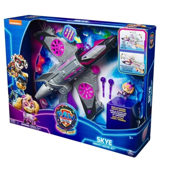 PAW Patrol: The Mighty Movie Transforming Rescue Jet with Skye Mighty Pups - Picture 1 of 6